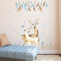 Myway 60 * 90 cm Stock Decoração de Casa Sala de estar Crianças kids room Decalques Animais Mural Pvc Vinyl Elk Adesivos De Parede